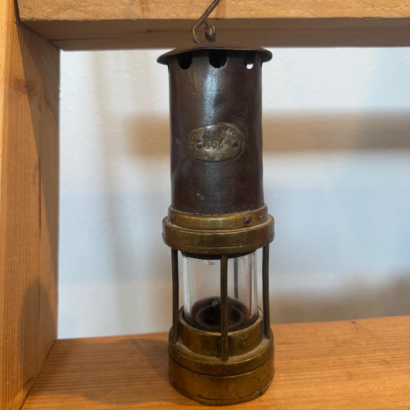 Antique Miners Lamp - Etsy