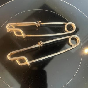 PAIR Long line snap clips Stainless steel