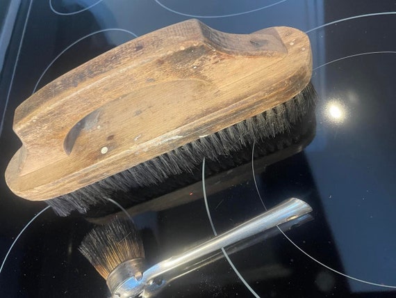 Antique Parks & Parks badger hair shoeshine brush… - image 5