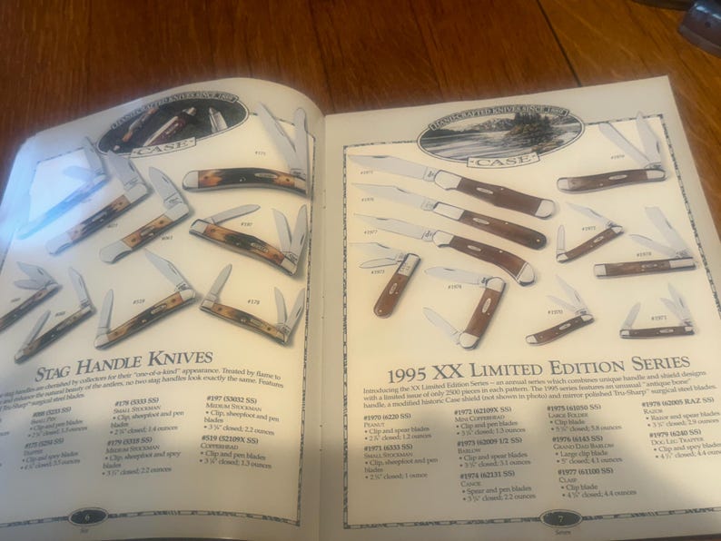 1995 CASE Knife Catalog Etsy