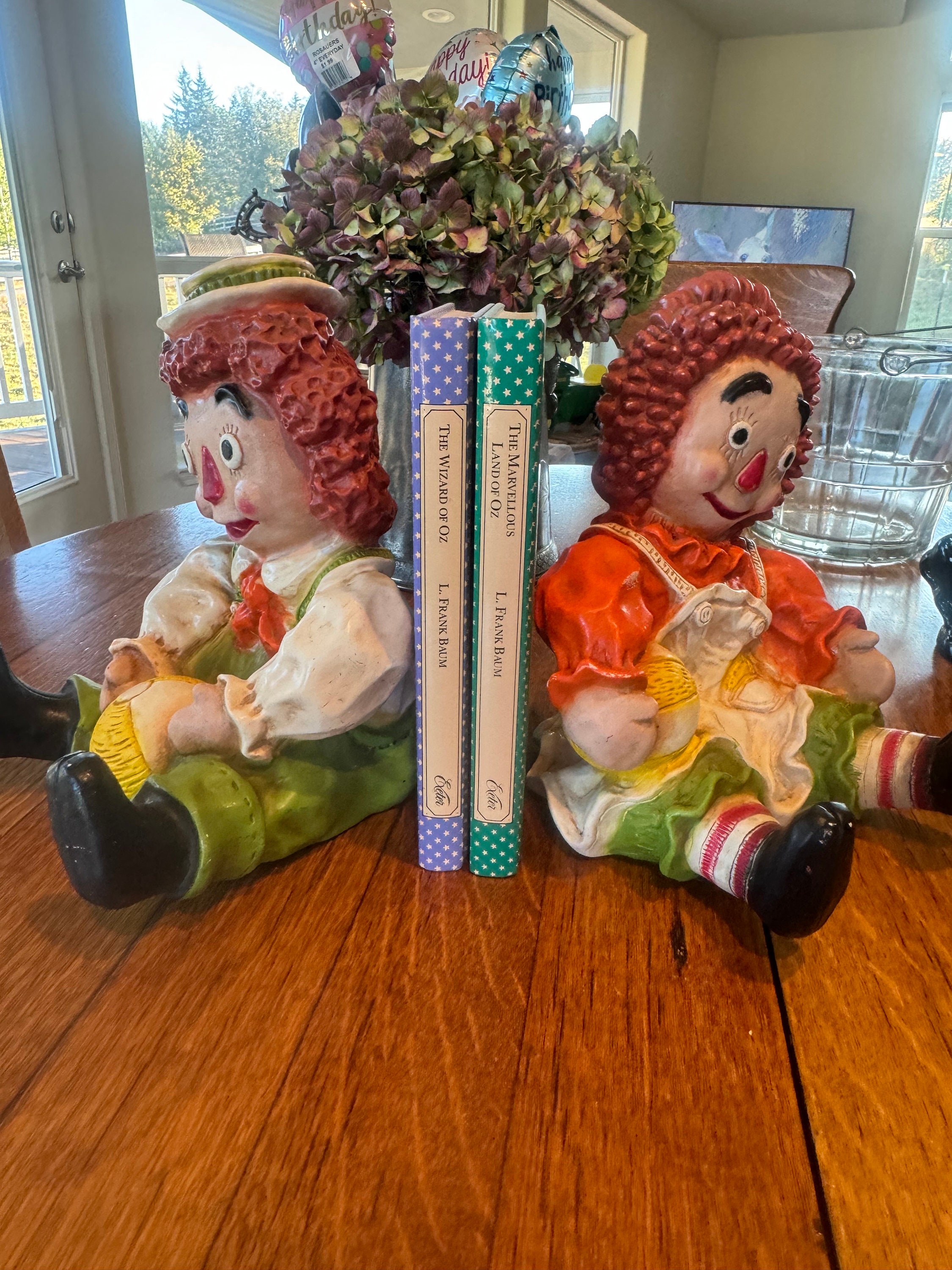 Raggedy Ann & Andy Bookends - Etsy