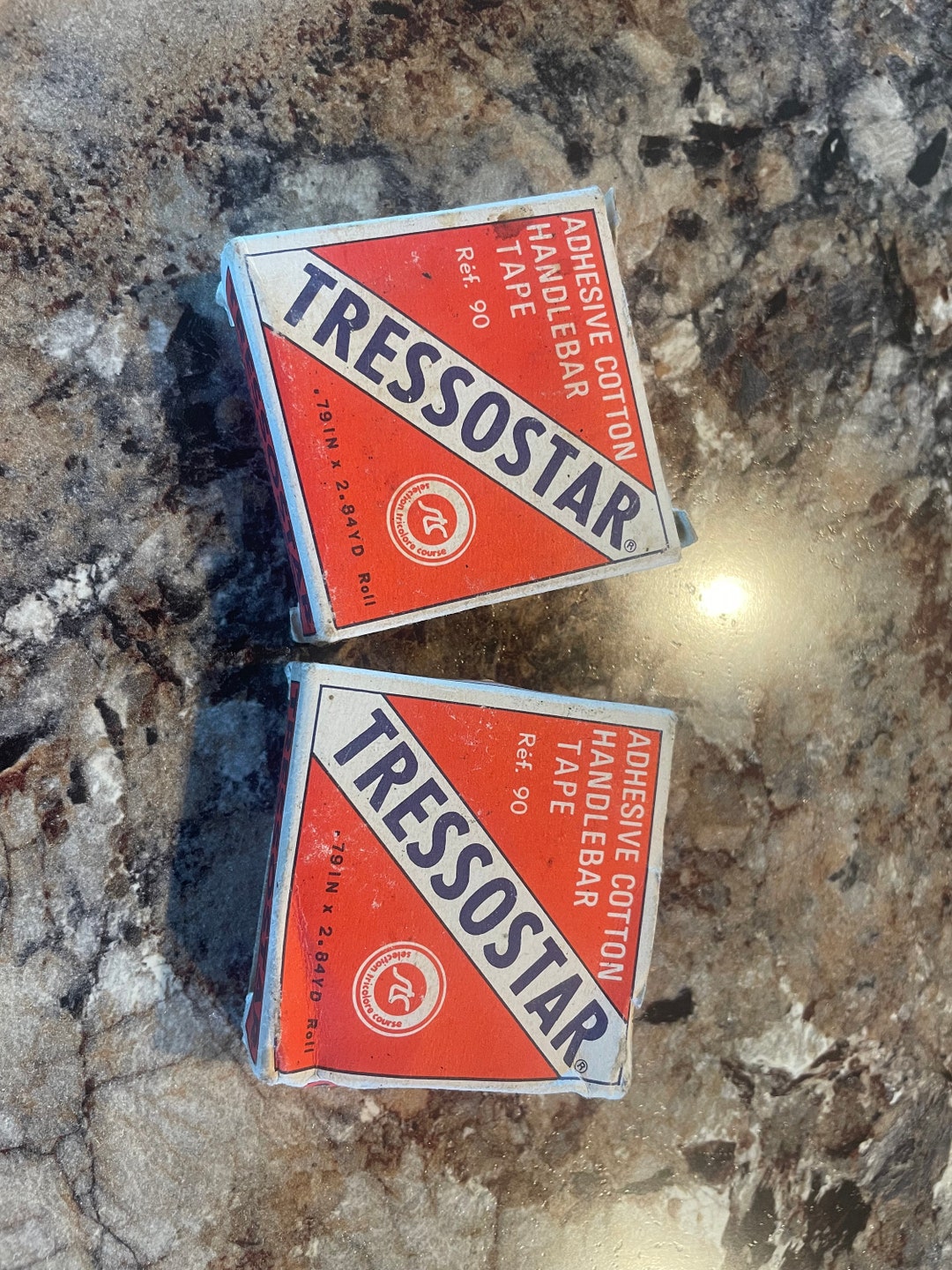 VELOX Tressostar Vintage Retro Cotton Handlebar Bar Tape For Road/Racing Bikes - Includes Plugs