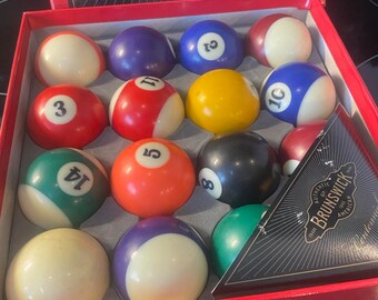 BRUNSWICK Precision balanced Pocket Balls Regulation size pool balls - Harley Davidson cue ball