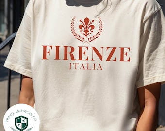Firenze, Italia Comfort Colors Cotton T-shirt | Florence Fleur De