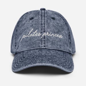 Embroidered Pilates Princess Vintage Cotton Twill Cap