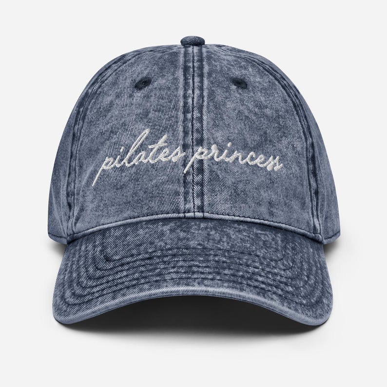 Embroidered Pilates Princess Vintage Cotton Twill Cap