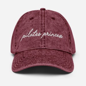 Embroidered Pilates Princess Vintage Cotton Twill Cap