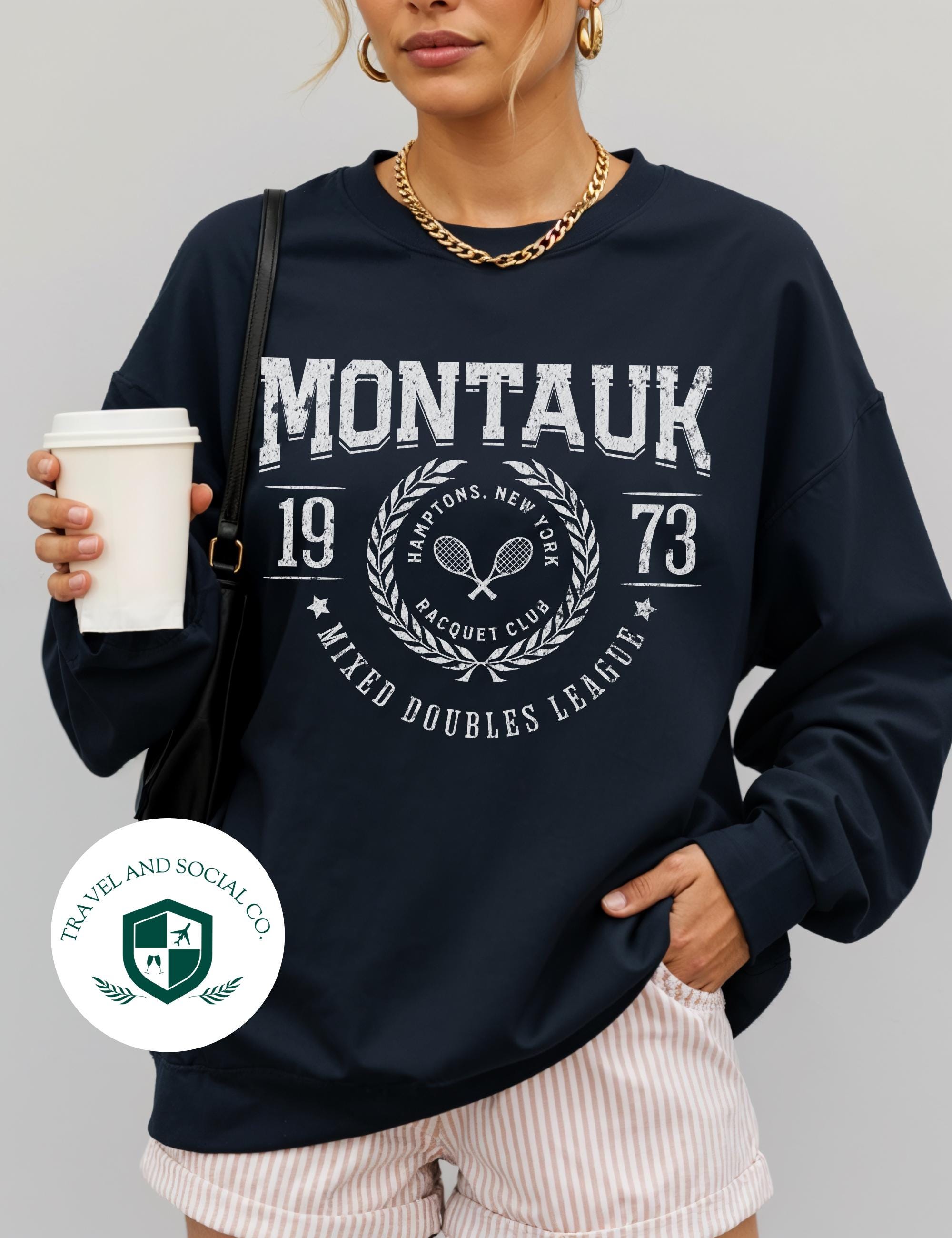 Hamptons racquet club sweatshirt.