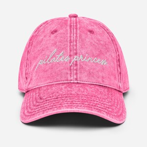 Embroidered Pilates Princess Vintage Cotton Twill Cap