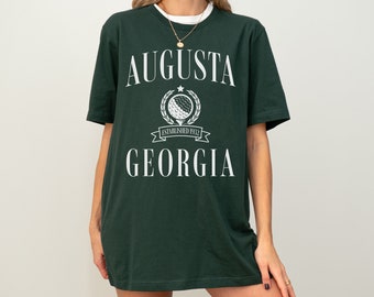 Augusta, Georgia Short Sleeve Tee | Men’s, Women’s Golf, Country Club Shirt | Gift for Golfer | Vintage, Retro, Athletic, Athleisure Style