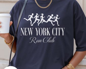New York City Run Club Comfort Colors Cotton T-Shirt | Marathon Runner Shirt | Running Gift