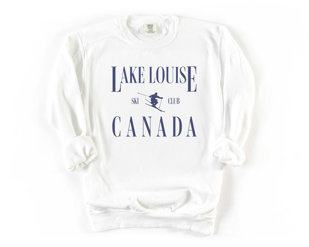 【Snow Peak】 ★ Lago Sweatshirt ★ Comfort Fit Lake Louise, Canada Ski Club Comfort Colors® Pullover