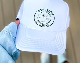 Embroidered Dirty Martini Cocktail Club Foam trucker hat