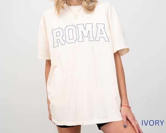Roma Comfort Colors Short Sleeve T-Shirt | Rome, Italy Tee | Gift for Her, Him, Traveler Italian Enthusiast | Sporty Athletic Athleisure Top