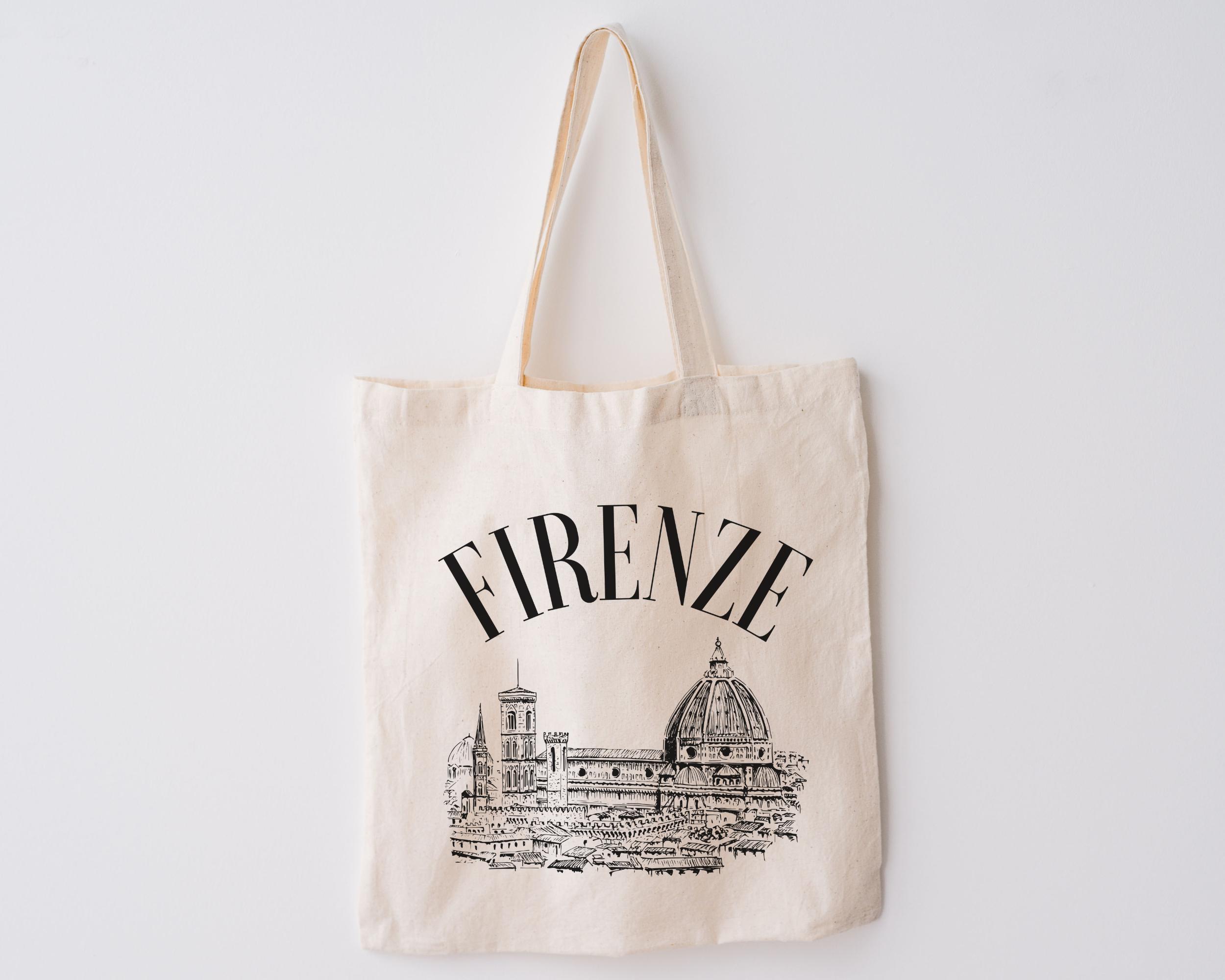 CafePress Roma Italia Tote Bag - Natural Canvas Reusable Shopping Bag, 15x15 Or 15x18 Inch