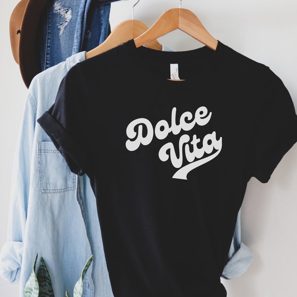 Dolce Vita Unisex Jersey Short Sleeve Tee  | Cute Italian Shirt | Italy Travel Shirt | Italian Gift | Unisex Sizing S - 3XL