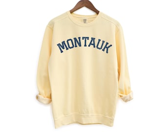 Montauk Comfort Colors Crewneck Sweatshirt | Vintage Faded