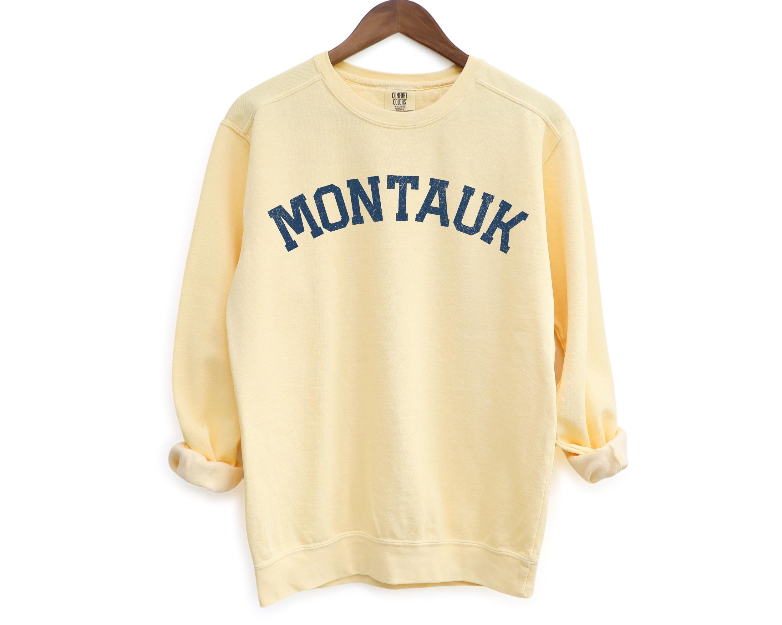 Montauk Comfort Colors Crewneck Sweatshirt | Vintage Faded