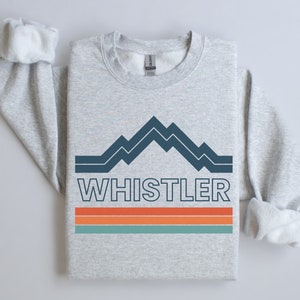 Whistler Crewneck Sweatshirt | Retro, Vintage Ski Pullover | Après-Ski | Canada | Winter Bachelor, Bachelorette Outfit | Gift for Men, Women