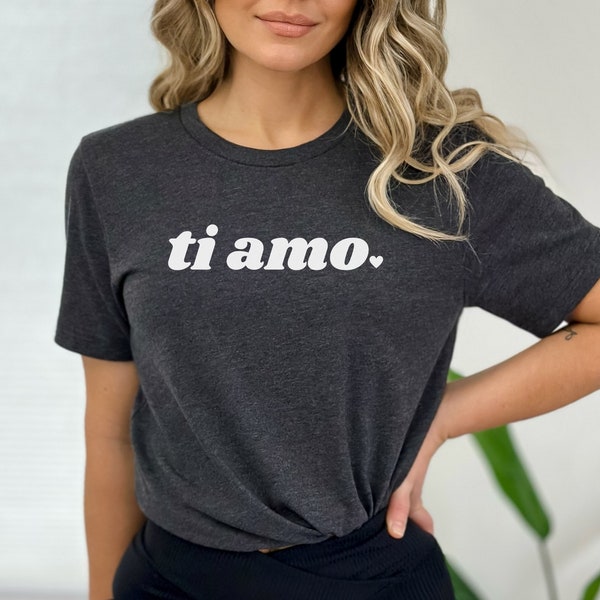 Ti Amo Short Sleeve Tee | Italy Travel Shirt | Gift For Italian | Unisex Sizing Small - 3XL