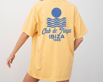【UMBRO】Beach Club Line Drawing Graphic T-Shirt vintage-california-surf-line-