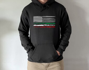 Italian American Flag Unisex Heavy Blend Hooded Sweatshirt