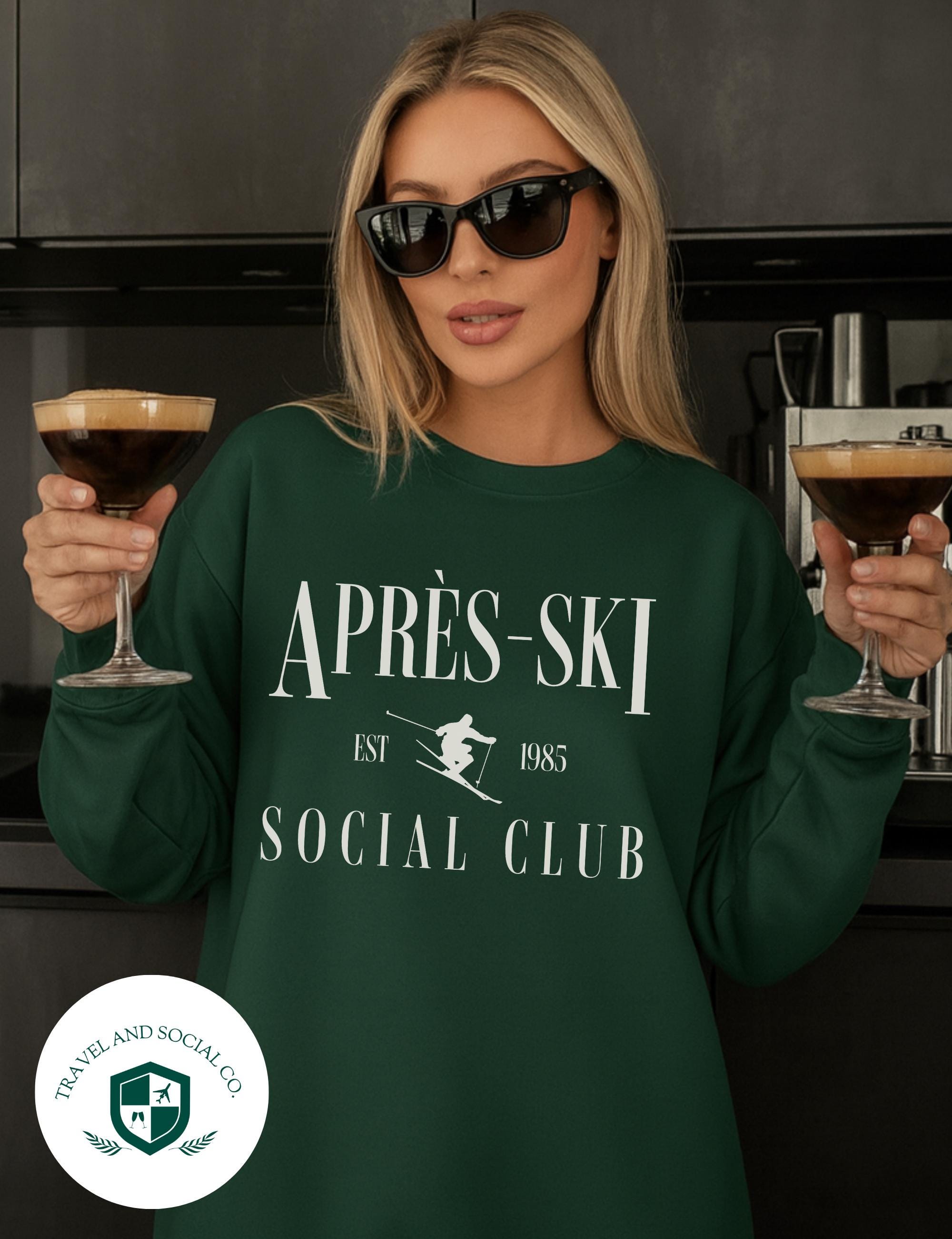 Après-ski Social Club Crewneck Pullover Sweatshirt | Bachelor