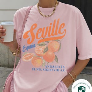 Seville España Comfort Colors Cotton T-Shirt | Boho Vintage Spain Spanish Travel Graphic Tee | Gift immagine 3