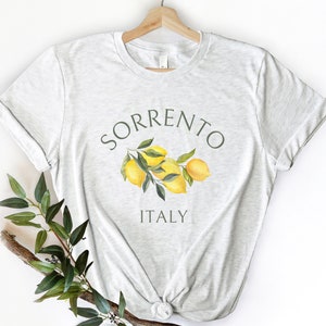 Sorrento, Italy Short Sleeve T-Shirt | Italian Lemons Shirt | Amalfi Coast Tee | Italian, Italia Gift Travel Enthusiast | Women’s, Unisex