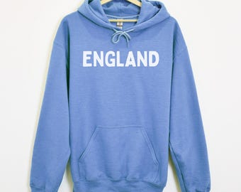 England Hooded Sweatshirt | London, United Kingdom Travel Pullover Hoodie | Gift Idea Her, Him, Traveler | Cozy Oversized Travel Day Outfit