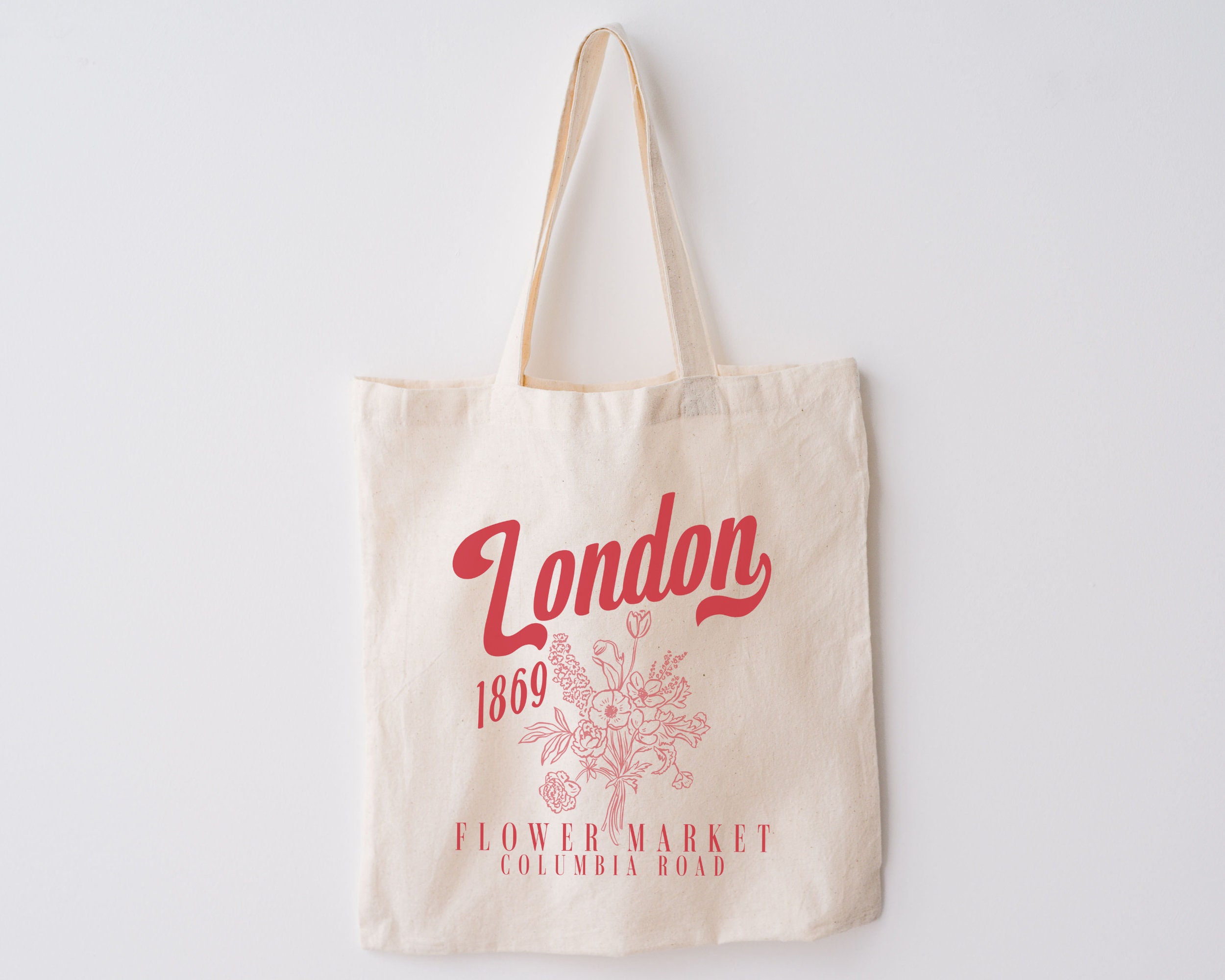 London Grocery Market☆Cotton market bag Mediumサイズ London Grocery Market☆Cotton market bag Mediumサイズ
