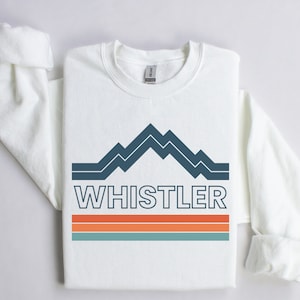 Whistler Crewneck Sweatshirt | Retro, Vintage Ski Pullover | Après-Ski | Canada | Winter Bachelor, Bachelorette Outfit | Gift for Men, Women