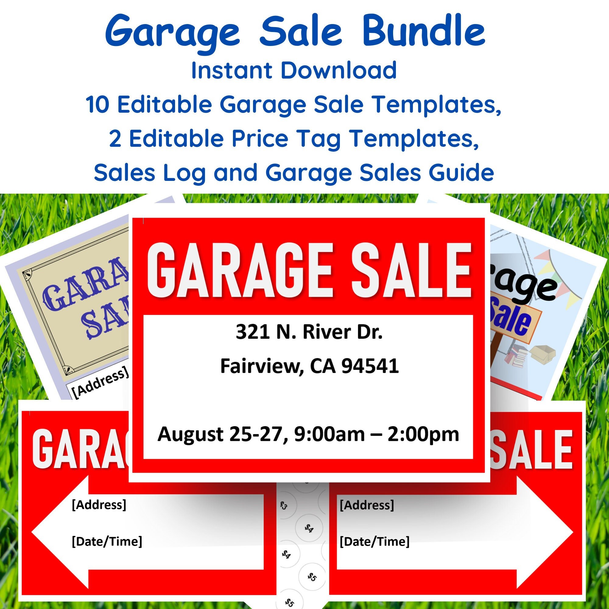 Garage Sale Stickers, Sale Stickers, Price Tag Stickers, Circle Stickers,  Garage Sale Labels, Printable Sale Labels Printable Sale Labels 1 