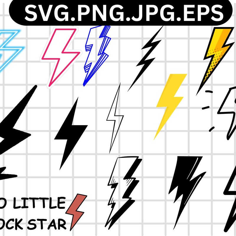 Lightning Svg - Etsy