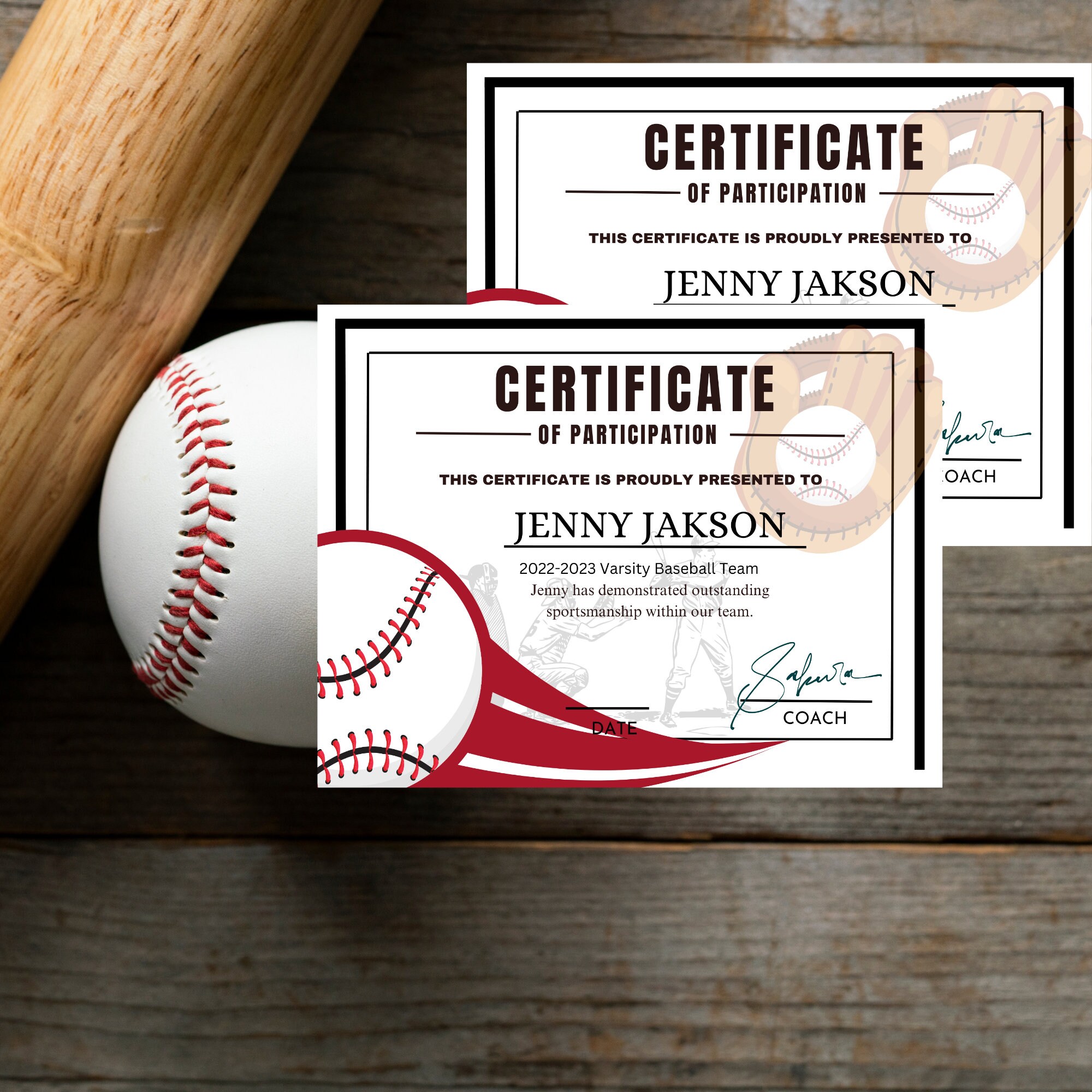 EDITABLE Tball Award Certificates Team Baseball Awards End Etsy Canada