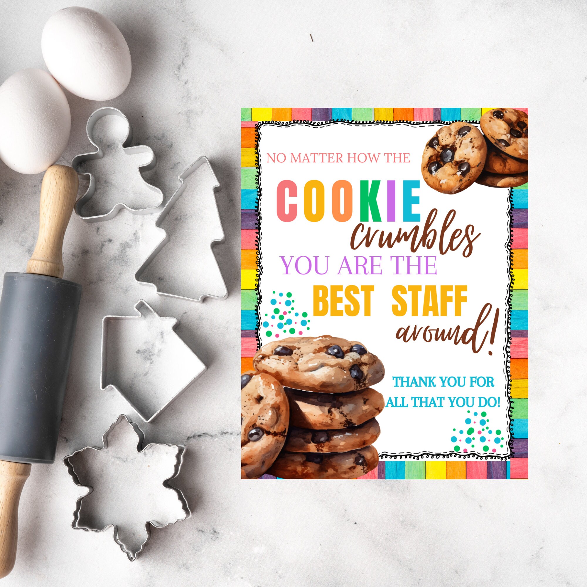 Cookies Teacher Appreciation Table Sign/ Crumble Cookie Appreciation ...