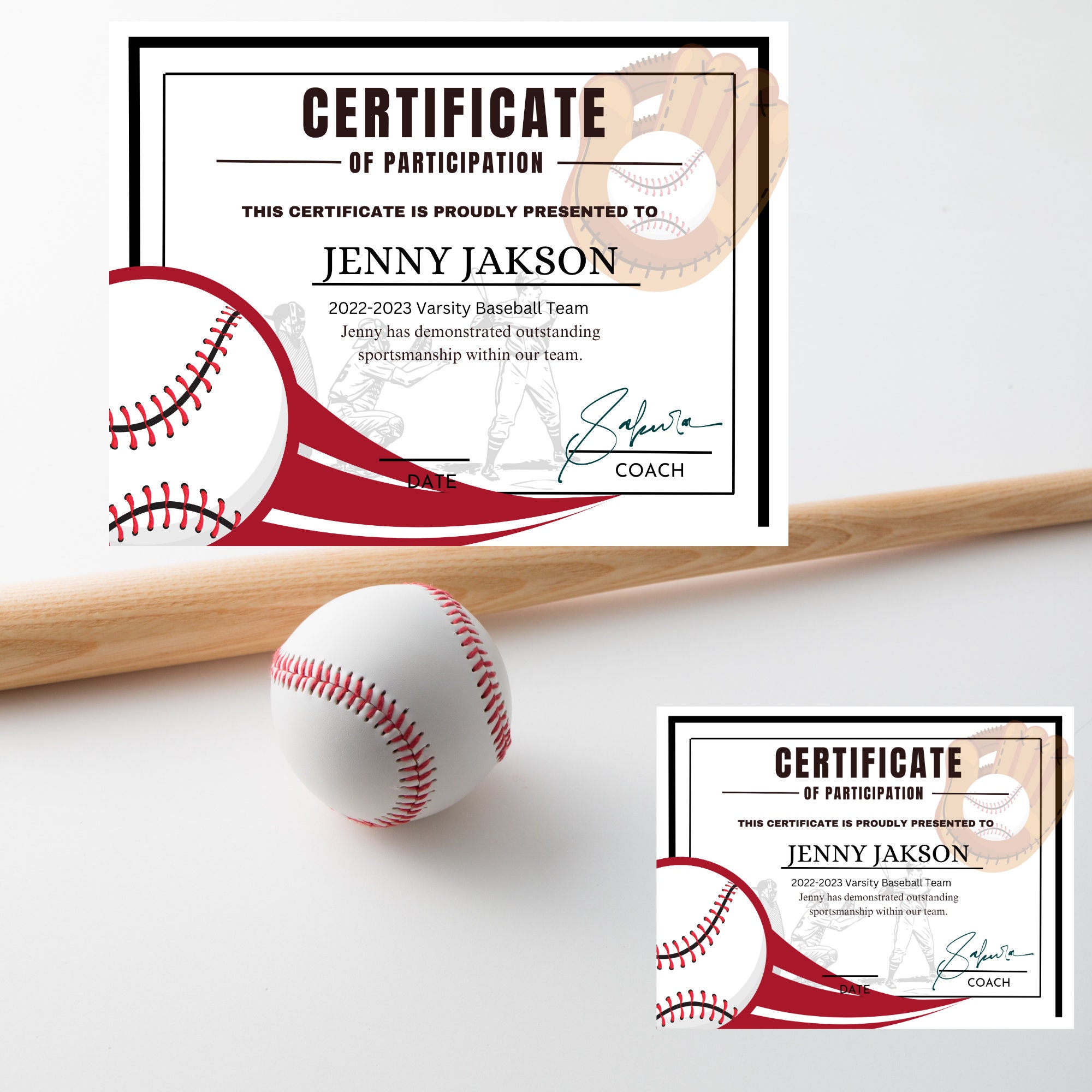 EDITABLE T ball Award Certificates - Il Fullxfull.5114398611 Dgmo