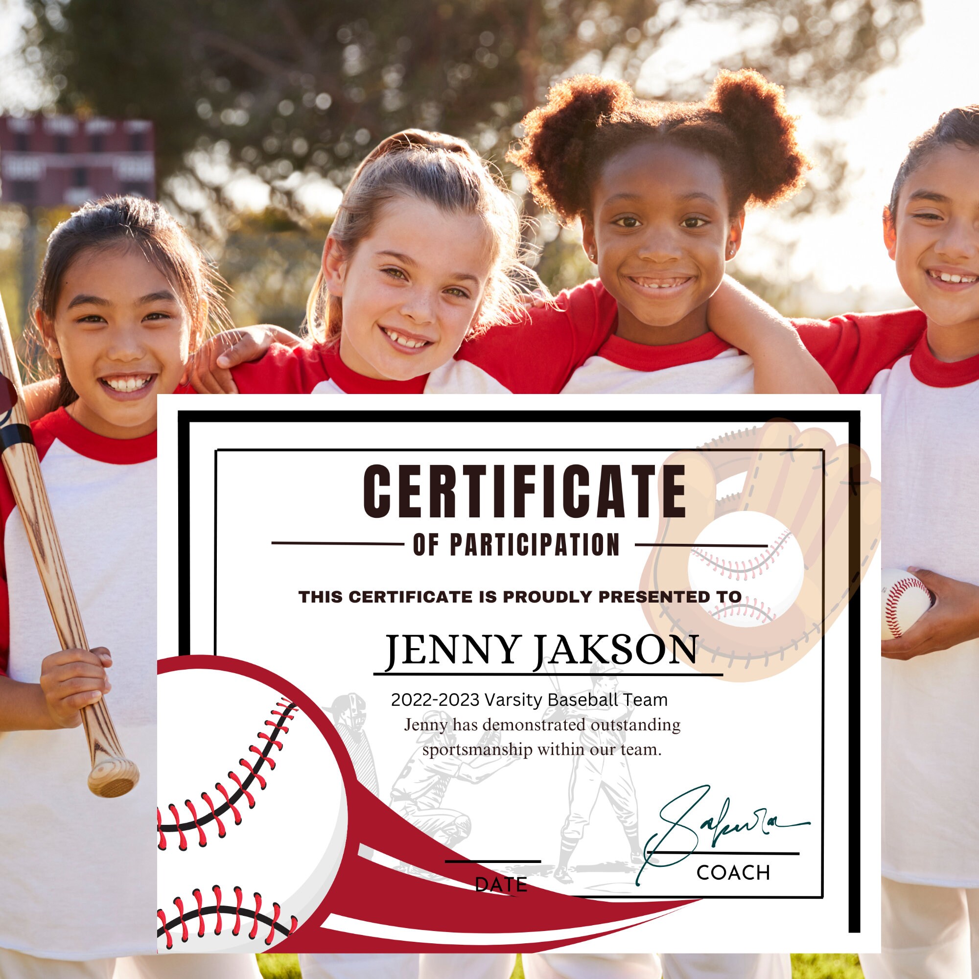 EDITABLE T ball Award Certificates - Il Fullxfull.5066169900 Kk85