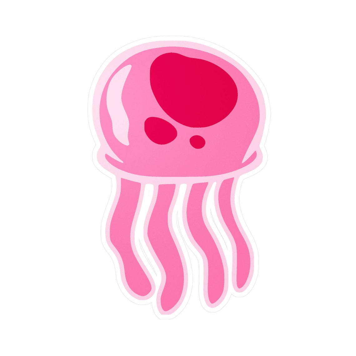 Spongebob Fish Sticker Spongebob Jellyfish Kiss-cut Vinyl Decals, Jellyfish, Cartoon Sticker ...