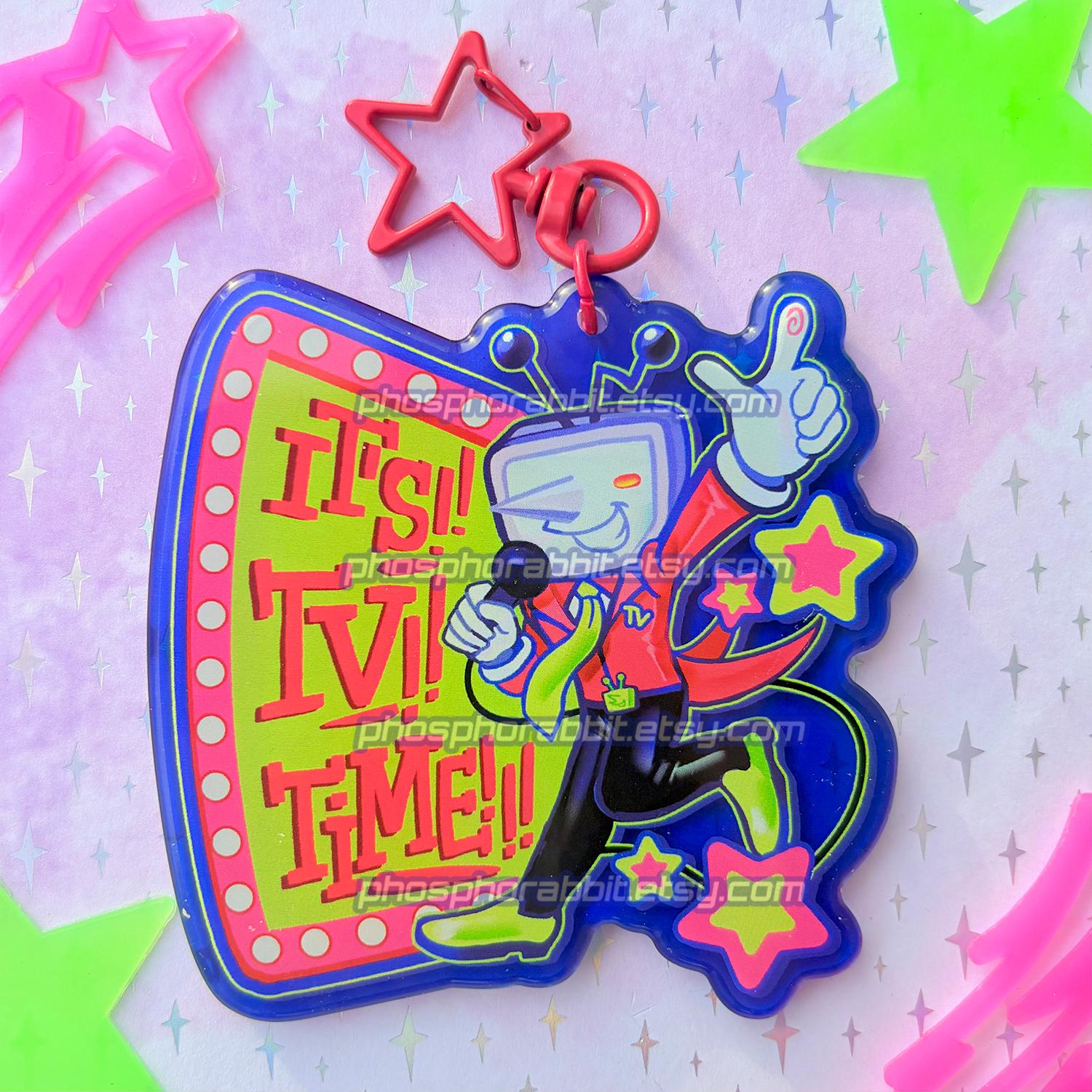 Deltarune | Tenna Acrylic Keychain | 3”, Colored Acrylic With Star