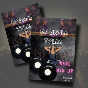 Concert flyer template DJ template party template