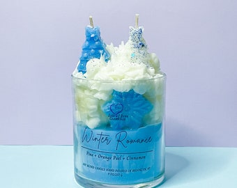 Kerstboomkaars, vakantiegeschenken, vakantiekaarsen, sneeuwvlokkaars, decoratieve kaars, dessertkaars
