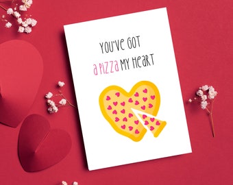 Printable Pizza Valentine's Day Card *INSTANT DOWNLOAD* |