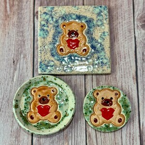 Bear Plates, Trivets, and Coasters