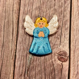 Handmade Ceramic Angel Ornament: Hand-Painted Christmas Decor