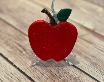 Handmade Ceramic Apple Ornament: Teacher Appreciation Gift