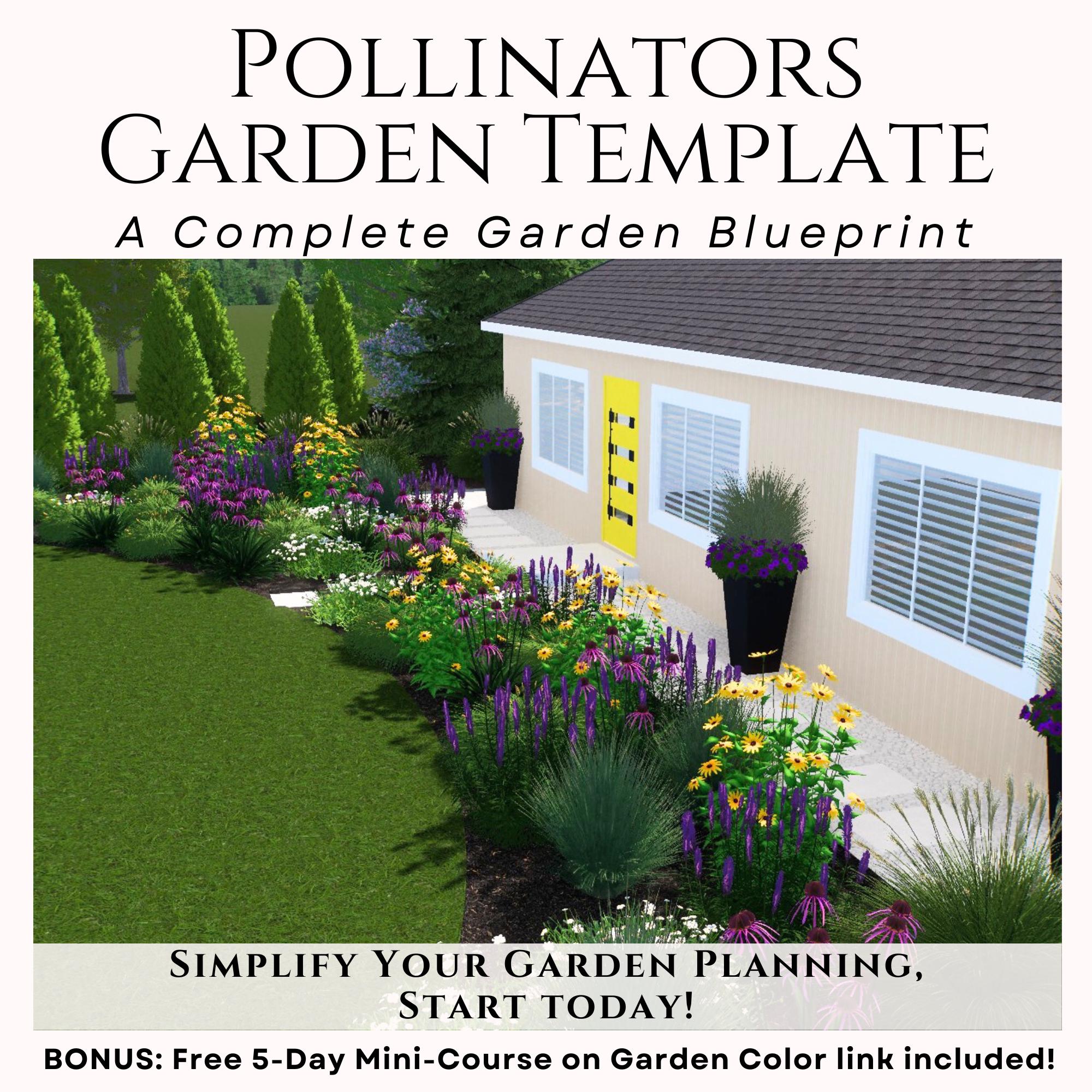 Pollinator Garden Design for Zone 6–7 With Native Wildflowers | Low