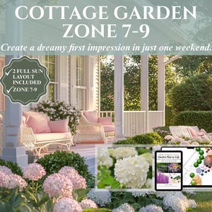 Garden Design Landscape Plan Cottage Garden Southern Garden Template Hydrangea Garden Design Idea Garden  Planning Guide for Homeowner