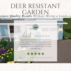 Front Yard Design Landscape Plan Full Sun Garden Layout Deer Resistant Landscape Design Zones 5-8 Garden Blueprint Yard Ideas image 9