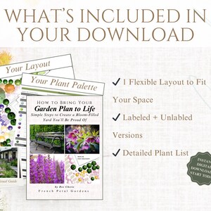 Front Yard Design Landscape Plan Full Sun Garden Layout Deer Resistant Landscape Design Zones 5-8 Garden Blueprint Yard Ideas image 3